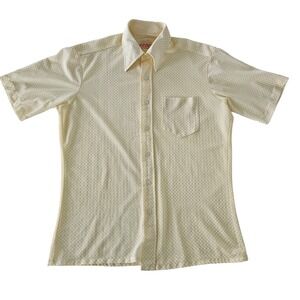 Vintage‎ 1970s Zayre Menshop Shirt Disco Boogie Party Hipster Thin Medium Large